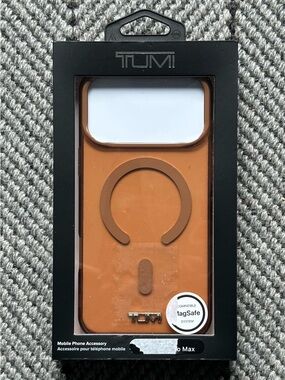 TUMI iPhone 17 Pro Max MagSafe-Compatible Phone Case - Clear Tan/Brown - NIB